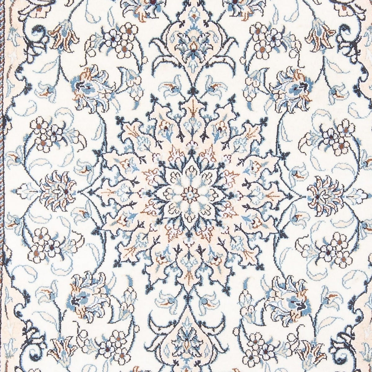 Alfombra Persa - Nain - Real - 210 x 146 cm - crema