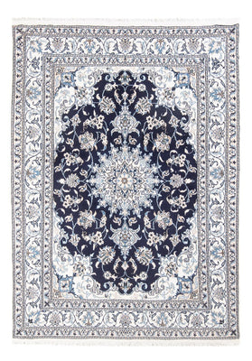 Alfombra Persa - Nain - Real - 208 x 146 cm - azul oscuro