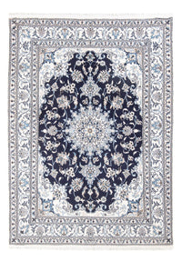 Alfombra Persa - Nain - Real - 208 x 146 cm - azul oscuro
