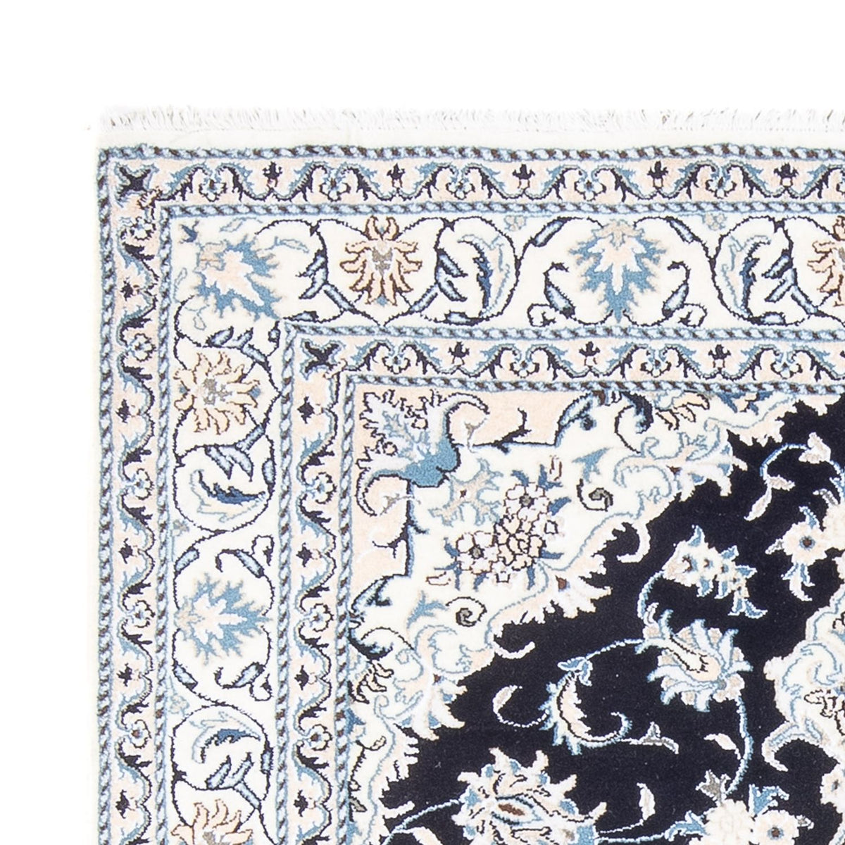 Nain - 9La Alfombra 148x195cm - Alfombra persa - azul oscuro