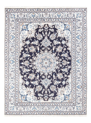 Alfombra Persa - Nain - Real - 200 x 155 cm - azul oscuro