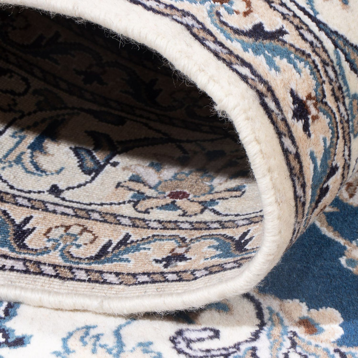 Alfombra Persa - Nain - Real - 202 x 150 cm - azul