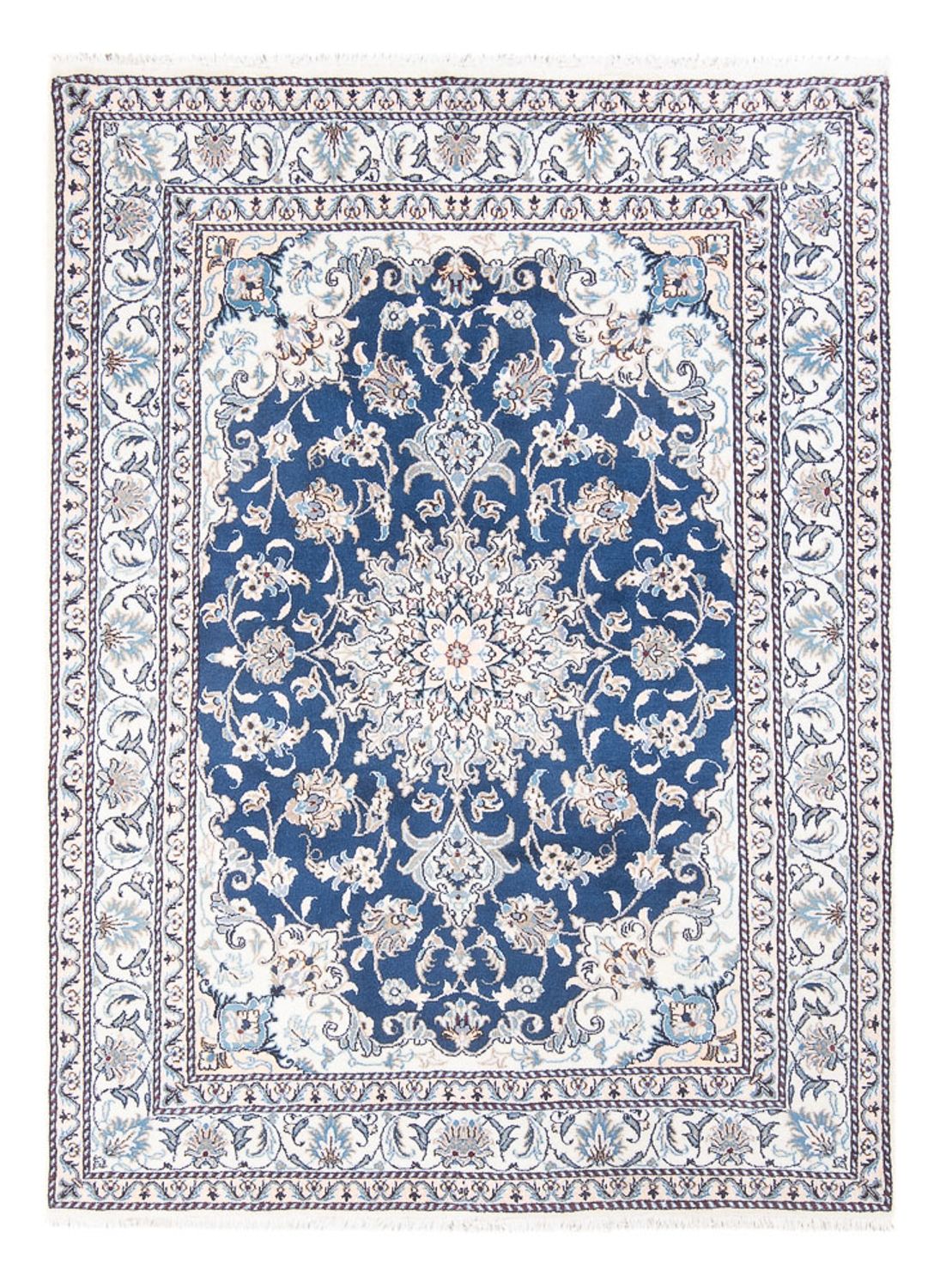 Alfombra Persa - Nain - Real - 203 x 146 cm - azul