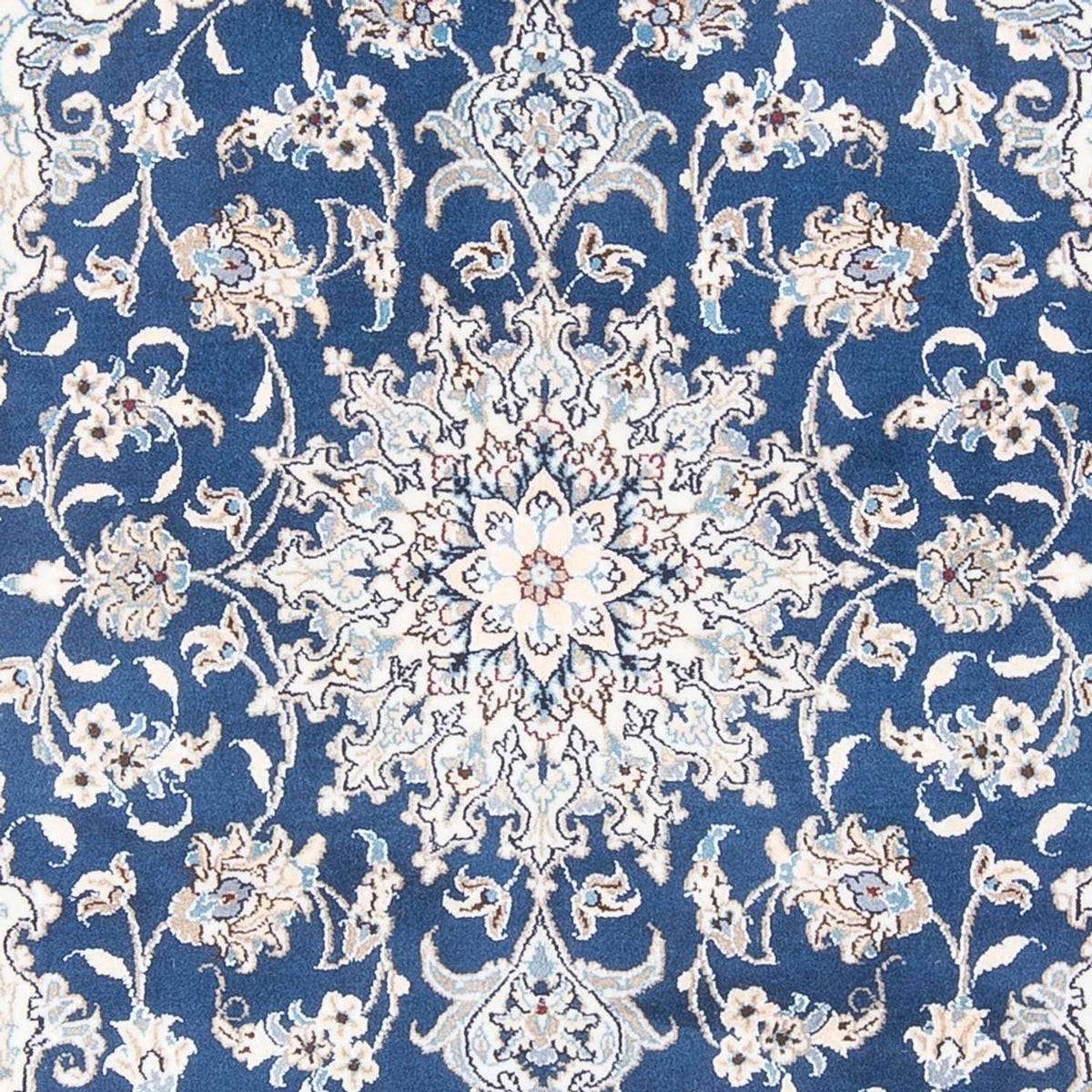 Alfombra Persa - Nain - Real - 203 x 146 cm - azul