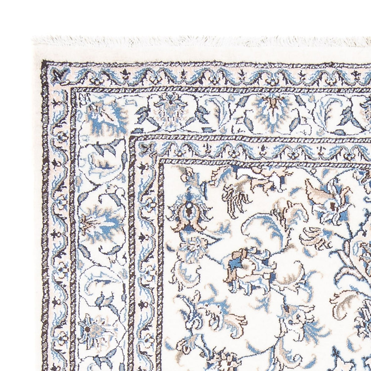 Alfombra Persa - Nain - Real - 197 x 149 cm - crema