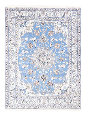 Alfombra Persa - Nain - Real - 202 x 150 cm - azul claro