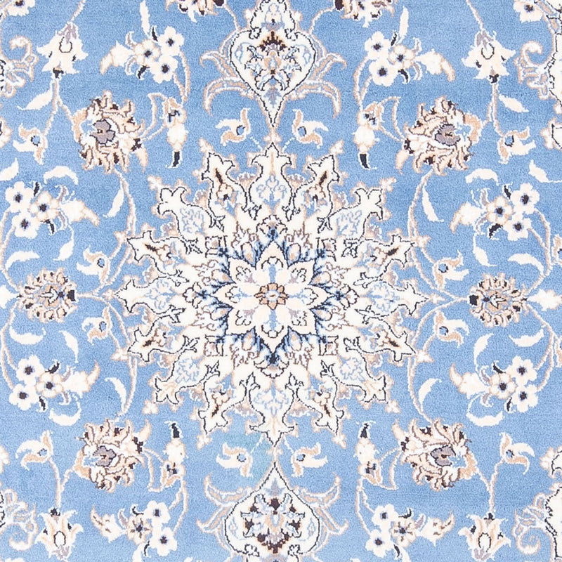 Alfombra Persa - Nain - Real - 202 x 150 cm - azul claro