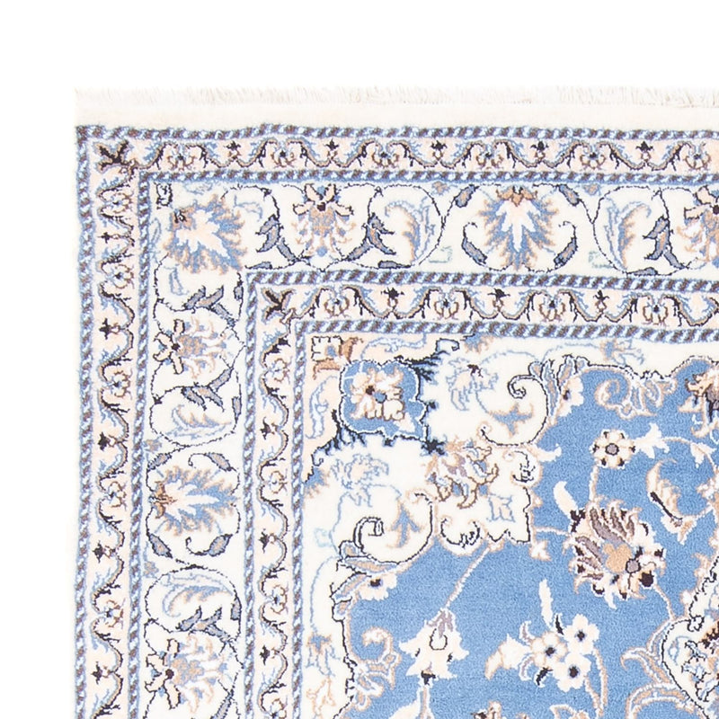 Alfombra Persa - Nain - Real - 202 x 150 cm - azul claro
