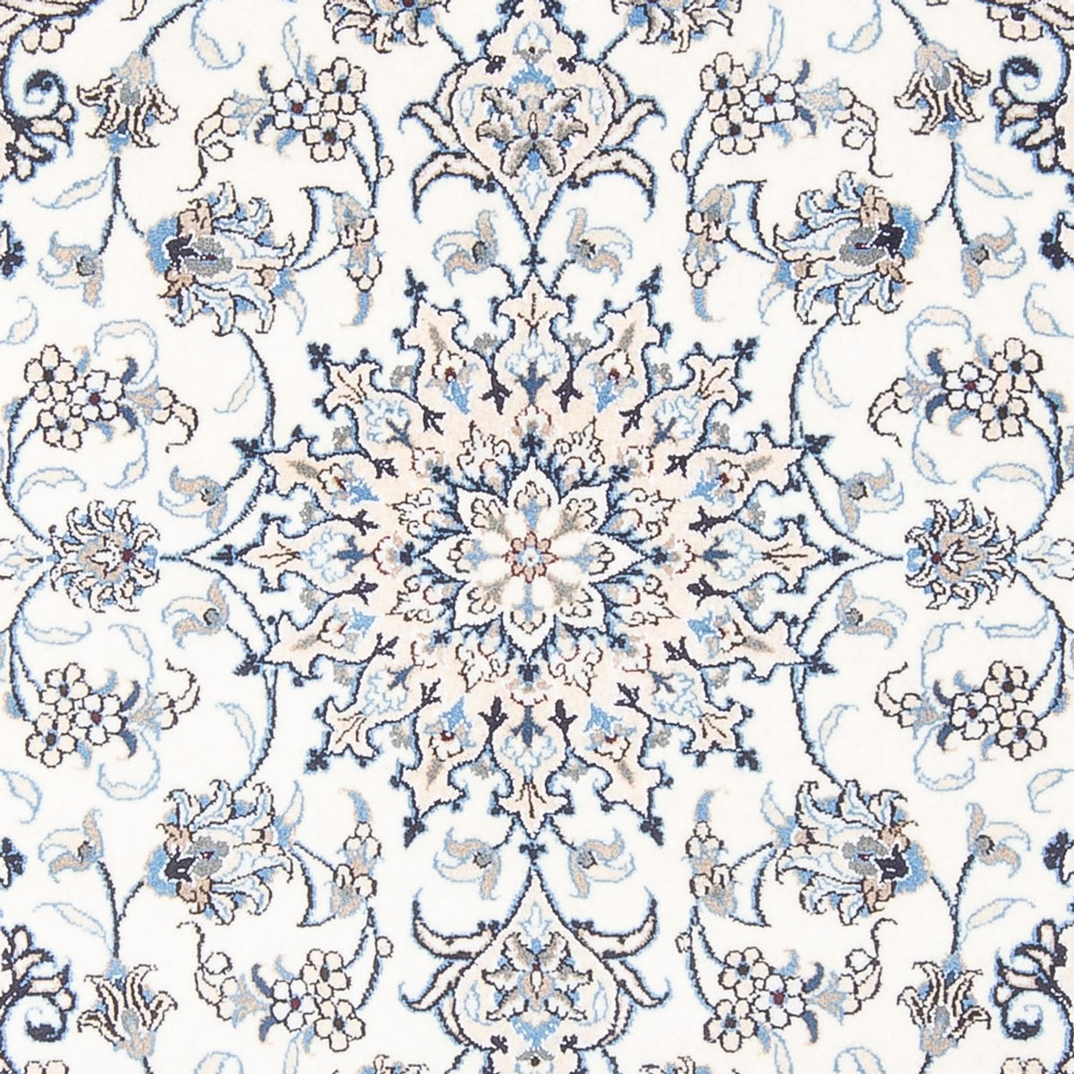 Alfombra Persa - Nain - Real - 200 x 143 cm - crema