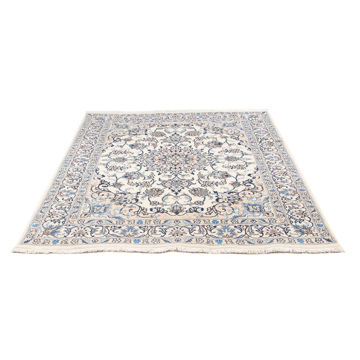 Alfombra Persa - Nain - Real - 200 x 143 cm - crema