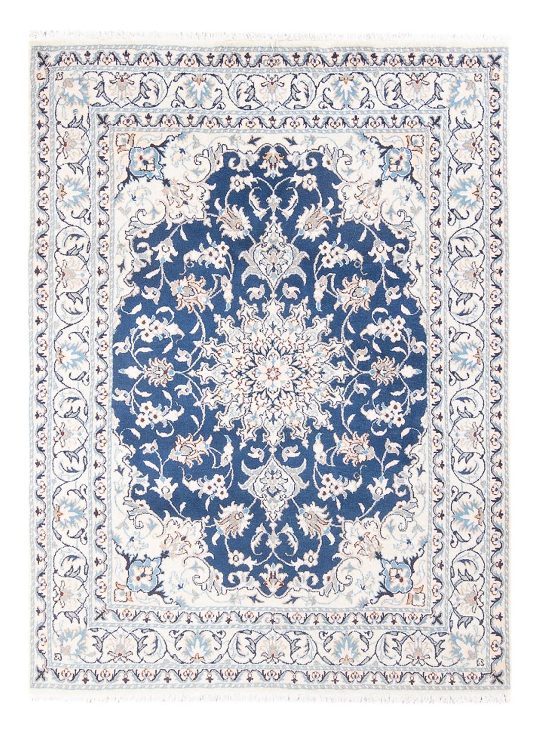 Alfombra Persa - Nain - Real - 195 x 145 cm - azul