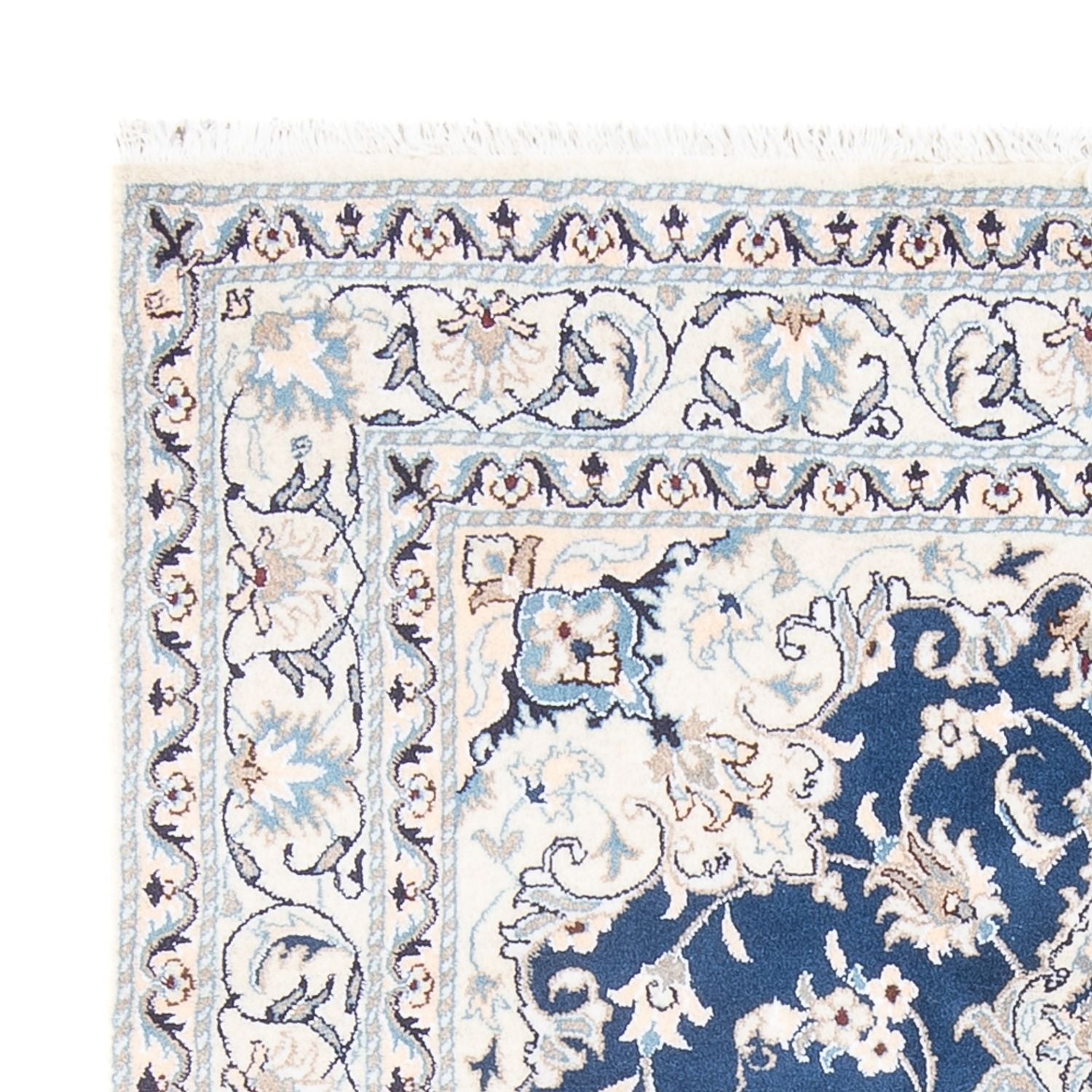 Alfombra Persa - Nain - Real - 195 x 145 cm - azul