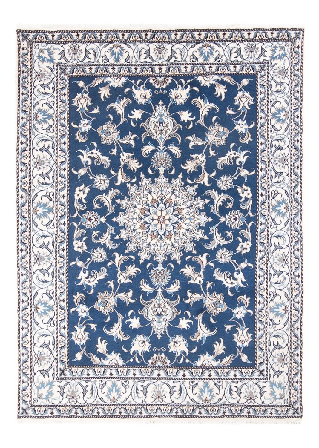 Alfombra Persa - Nain - Real - 203 x 149 cm - azul
