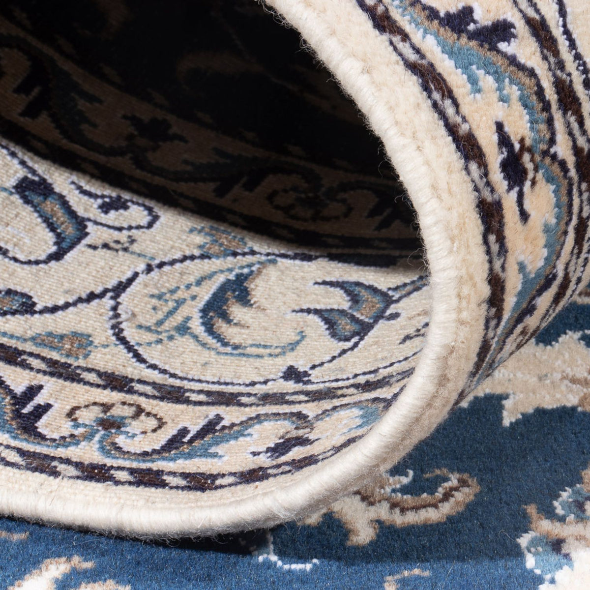 Alfombra Persa - Nain - Real - 203 x 149 cm - azul