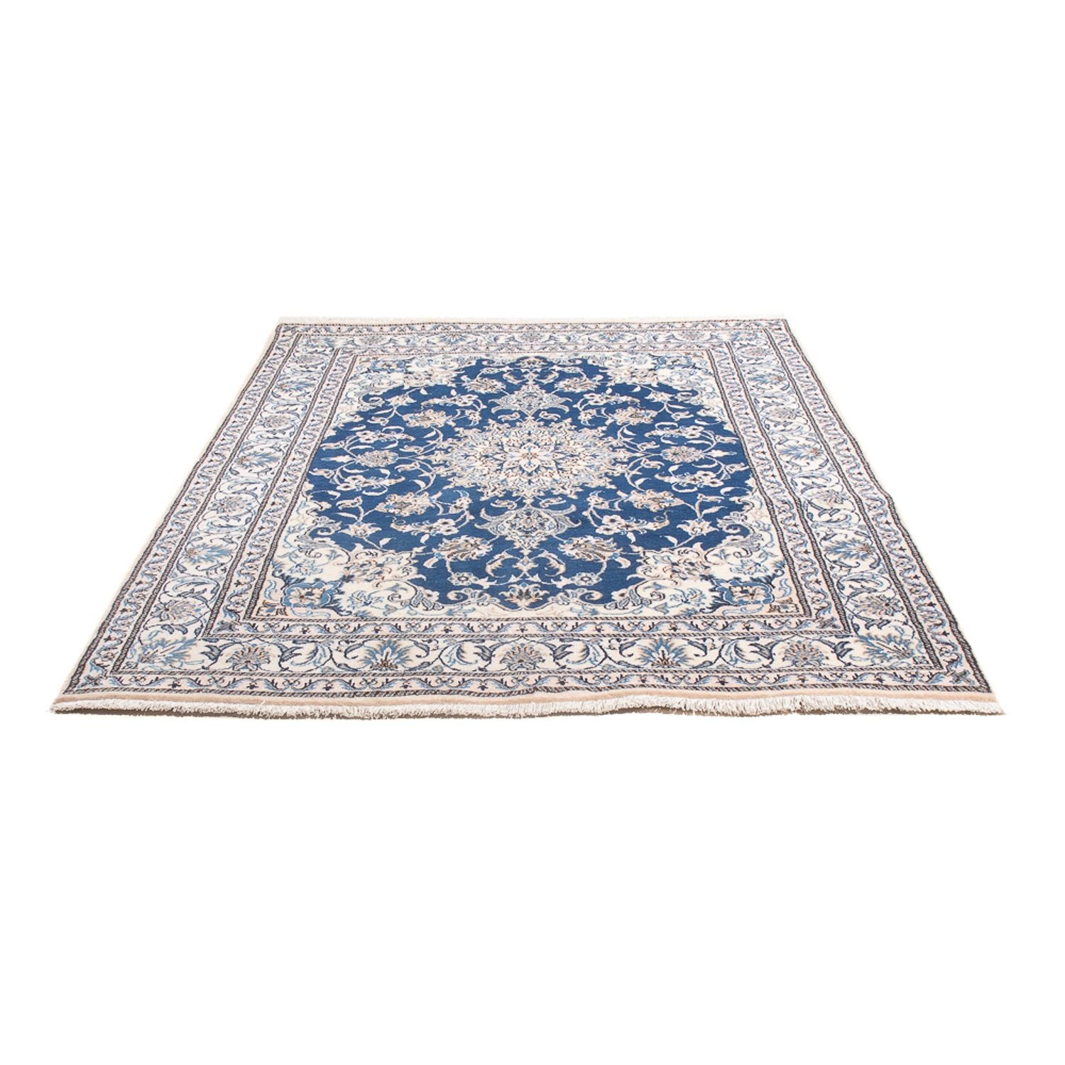Alfombra Persa - Nain - Real - 194 x 147 cm - azul