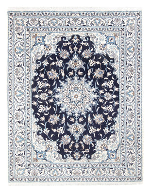 Alfombra Persa - Nain - Real - 202 x 156 cm - azul oscuro