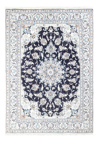 Alfombra Persa - Nain - Real - 209 x 149 cm - azul oscuro