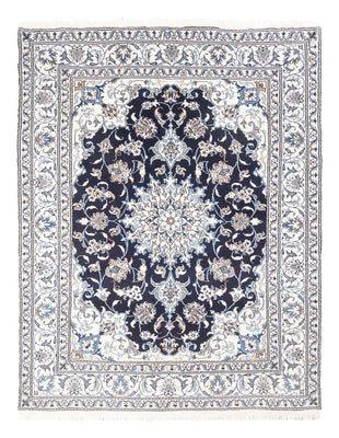 Alfombra Persa - Nain - Real - 197 x 151 cm - azul oscuro
