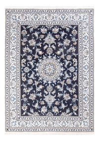 Alfombra Persa - Nain - Real - 212 x 146 cm - azul oscuro