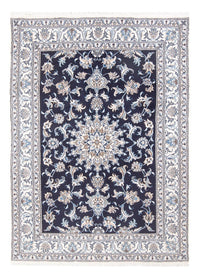 Alfombra Persa - Nain - Real - 200 x 146 cm - azul oscuro