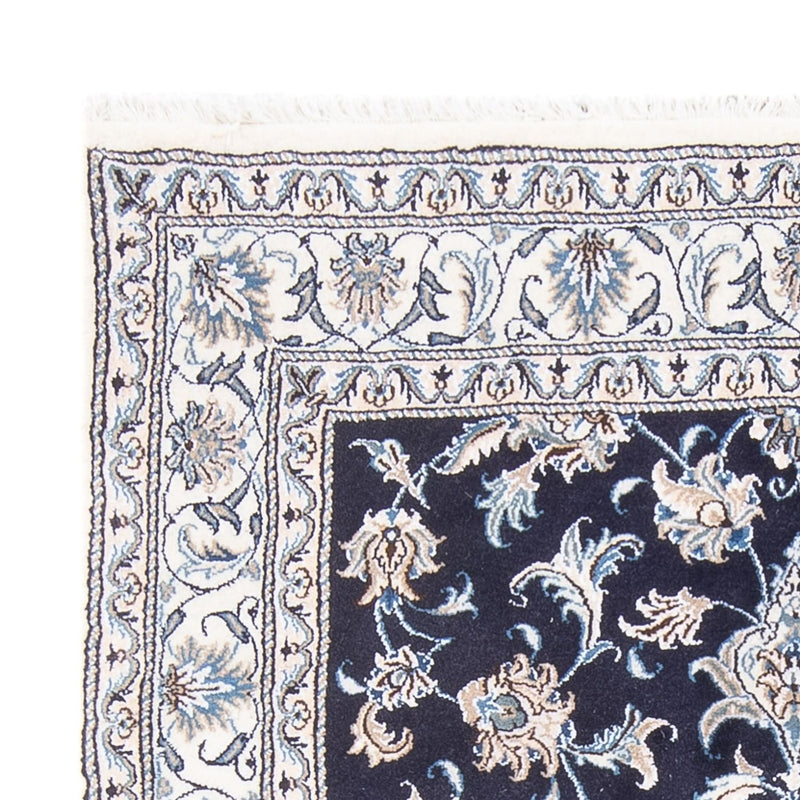 Alfombra Persa - Nain - Real - 200 x 146 cm - azul oscuro