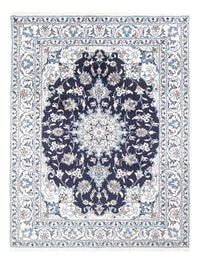 Alfombra Persa - Nain - Real - 200 x 147 cm - azul oscuro
