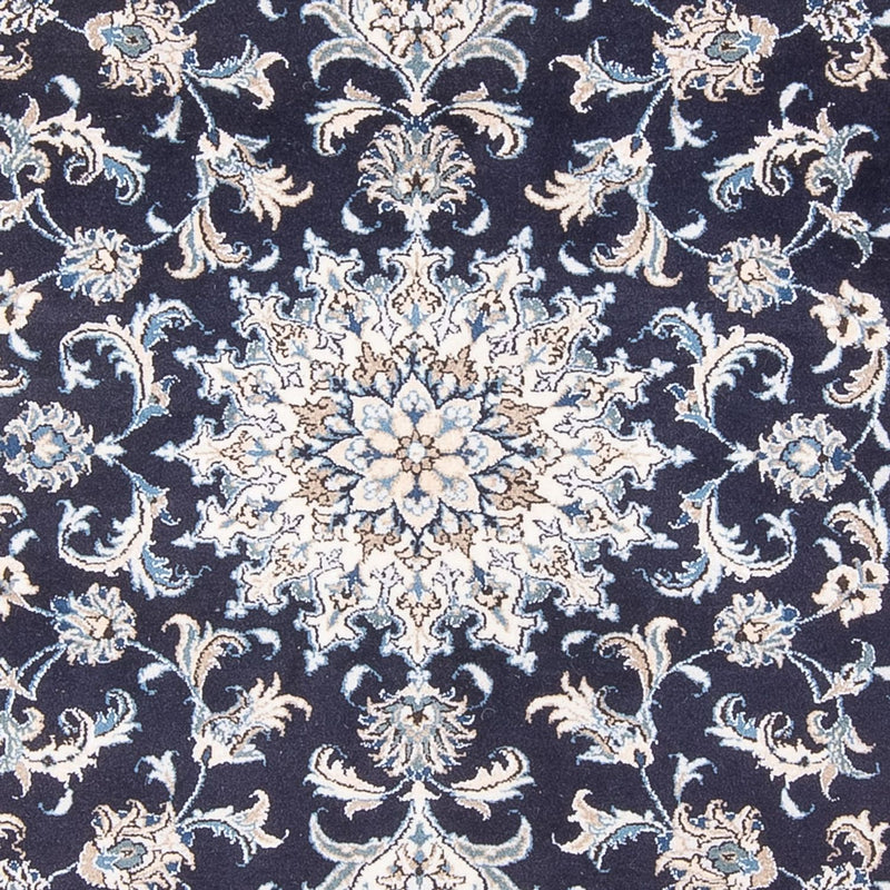 Alfombra Persa - Nain - Real - 196 x 145 cm - azul oscuro