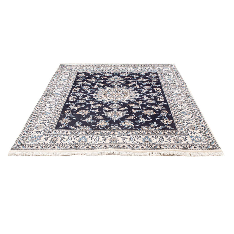 Alfombra Persa - Nain - Real - 196 x 145 cm - azul oscuro