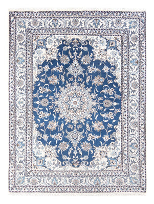 Alfombra Persa - Nain - Real - 205 x 149 cm - azul oscuro