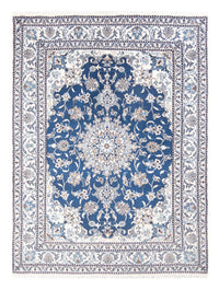 Alfombra Persa - Nain - Real - 205 x 149 cm - azul oscuro