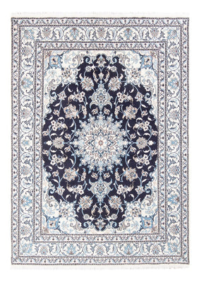 Alfombra Persa - Nain - Real - 198 x 150 cm - azul oscuro