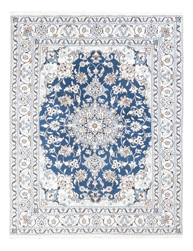 Alfombra Persa - Nain - Real - 196 x 147 cm - azul
