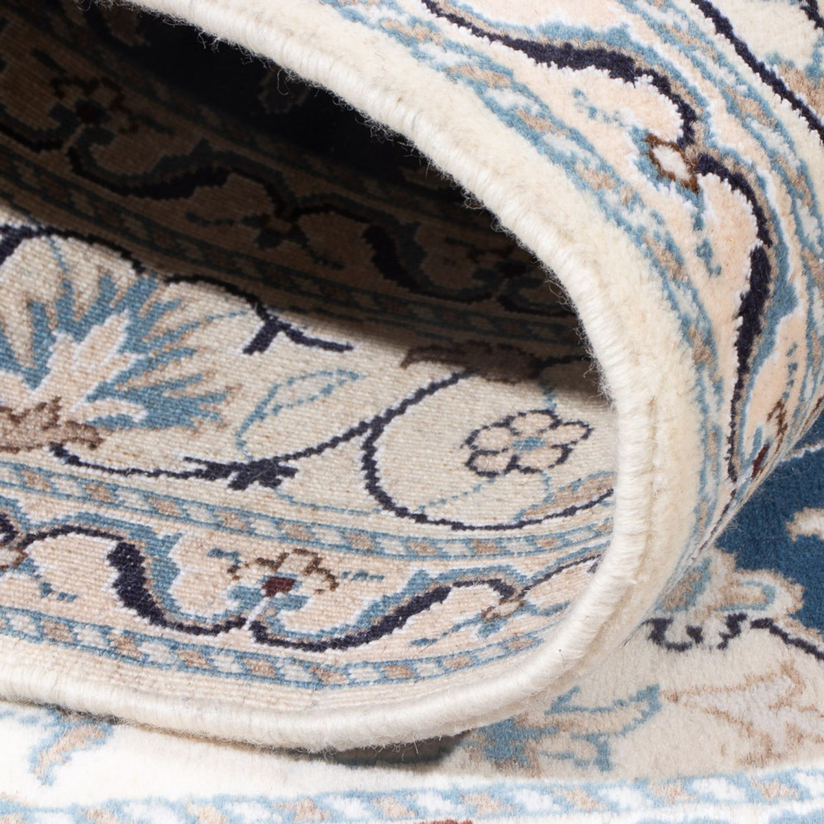 Alfombra Persa - Nain - Real - 196 x 147 cm - azul