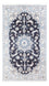 Alfombra persa - Nain - 200 x 115 cm - azul oscuro