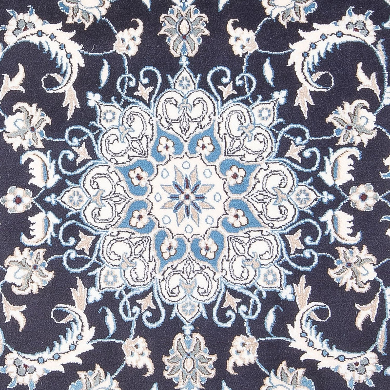 Alfombra persa - Nain - 200 x 115 cm - azul oscuro