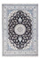 Alfombra persa - Nain - 234 x 166 cm - azul oscuro