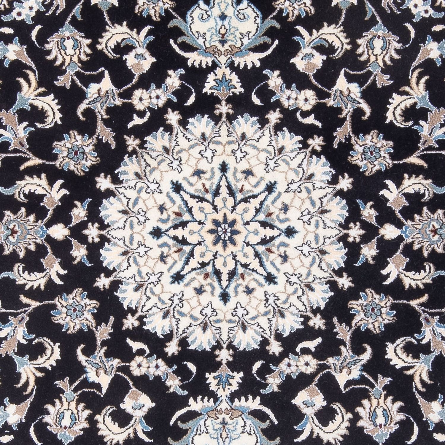 Alfombra persa - Nain - 234 x 166 cm - azul oscuro