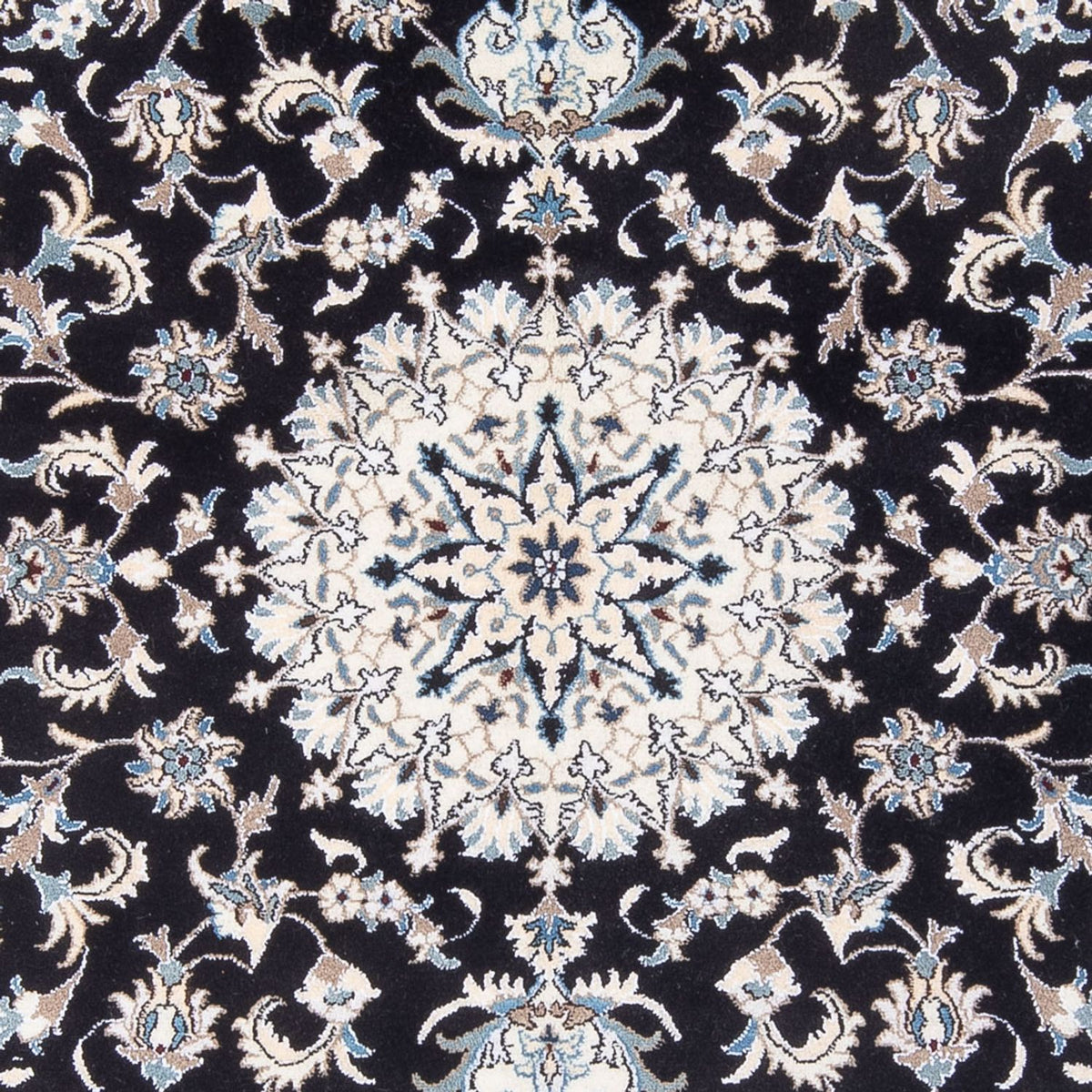 Alfombra persa - Nain - 234 x 166 cm - azul oscuro