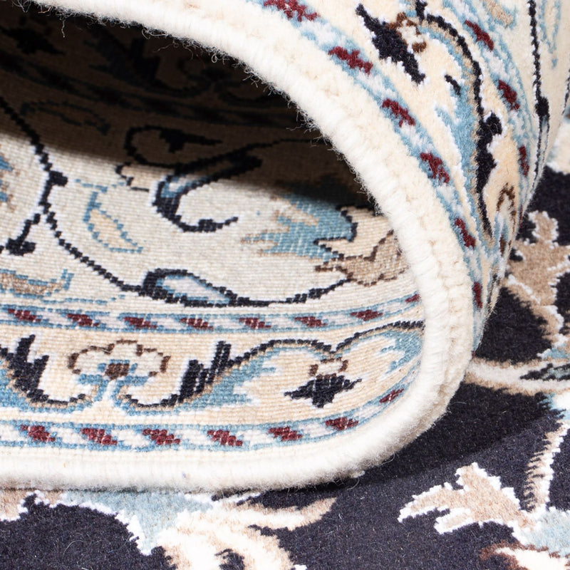 Alfombra persa - Nain - 234 x 166 cm - azul oscuro