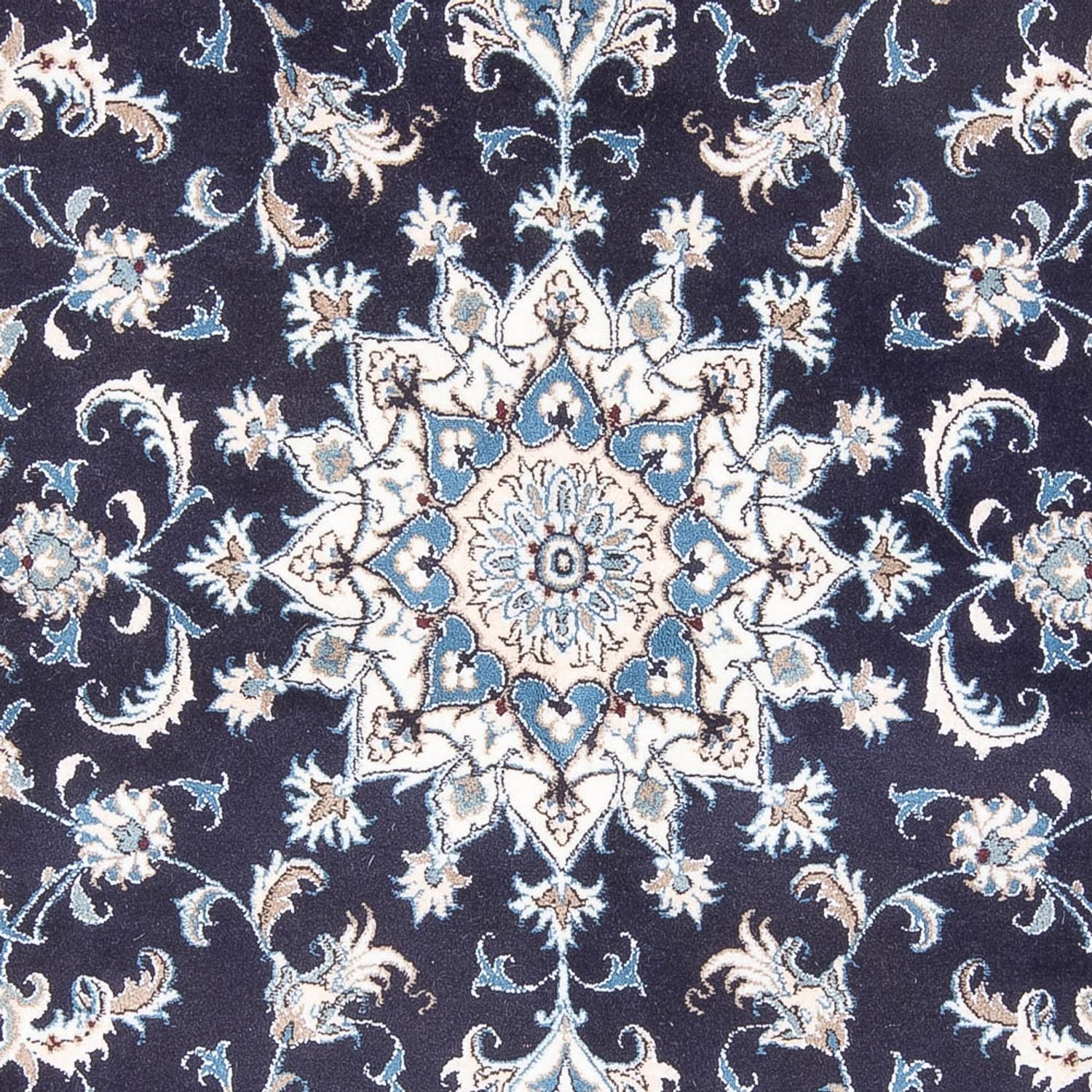 Alfombra persa - Nain - 232 x 168 cm - azul oscuro