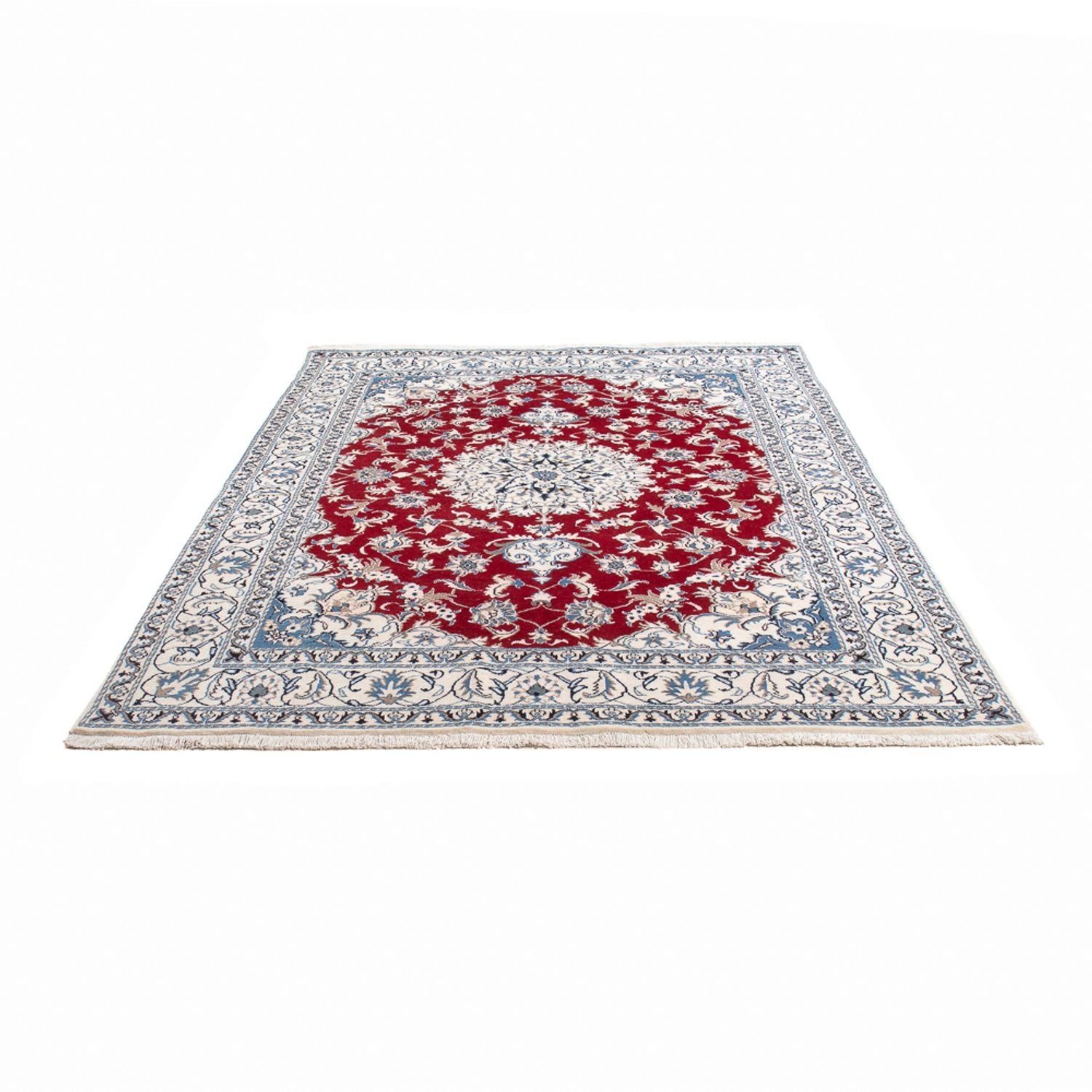 Alfombra persa - Nain - 231 x 163 cm - rojo