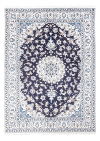 Alfombra persa - Nain - 235 x 167 cm - azul oscuro