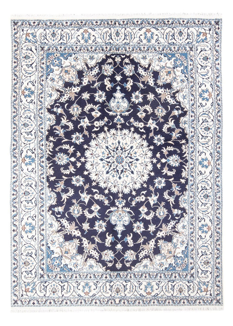 Alfombra persa - Nain - 235 x 167 cm - azul oscuro