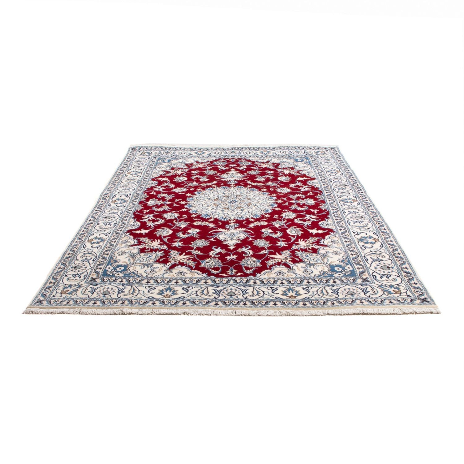Alfombra persa - Nain - 234 x 165 cm - rojo