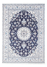 Alfombra persa - Nain - 234 x 168 cm - azul oscuro