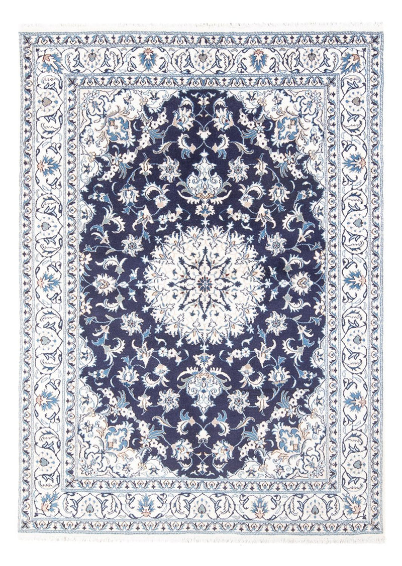 Alfombra persa - Nain - 234 x 168 cm - azul oscuro