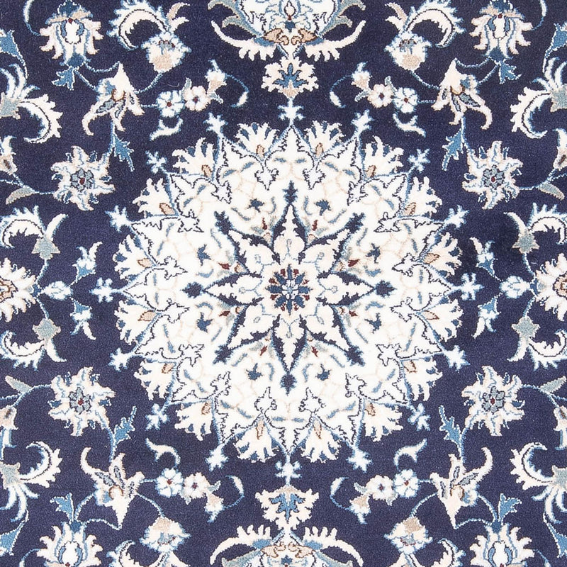 Alfombra persa - Nain - 234 x 168 cm - azul oscuro