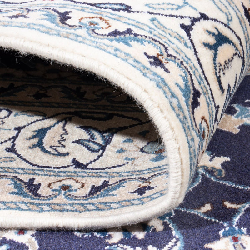 Alfombra persa - Nain - 234 x 168 cm - azul oscuro