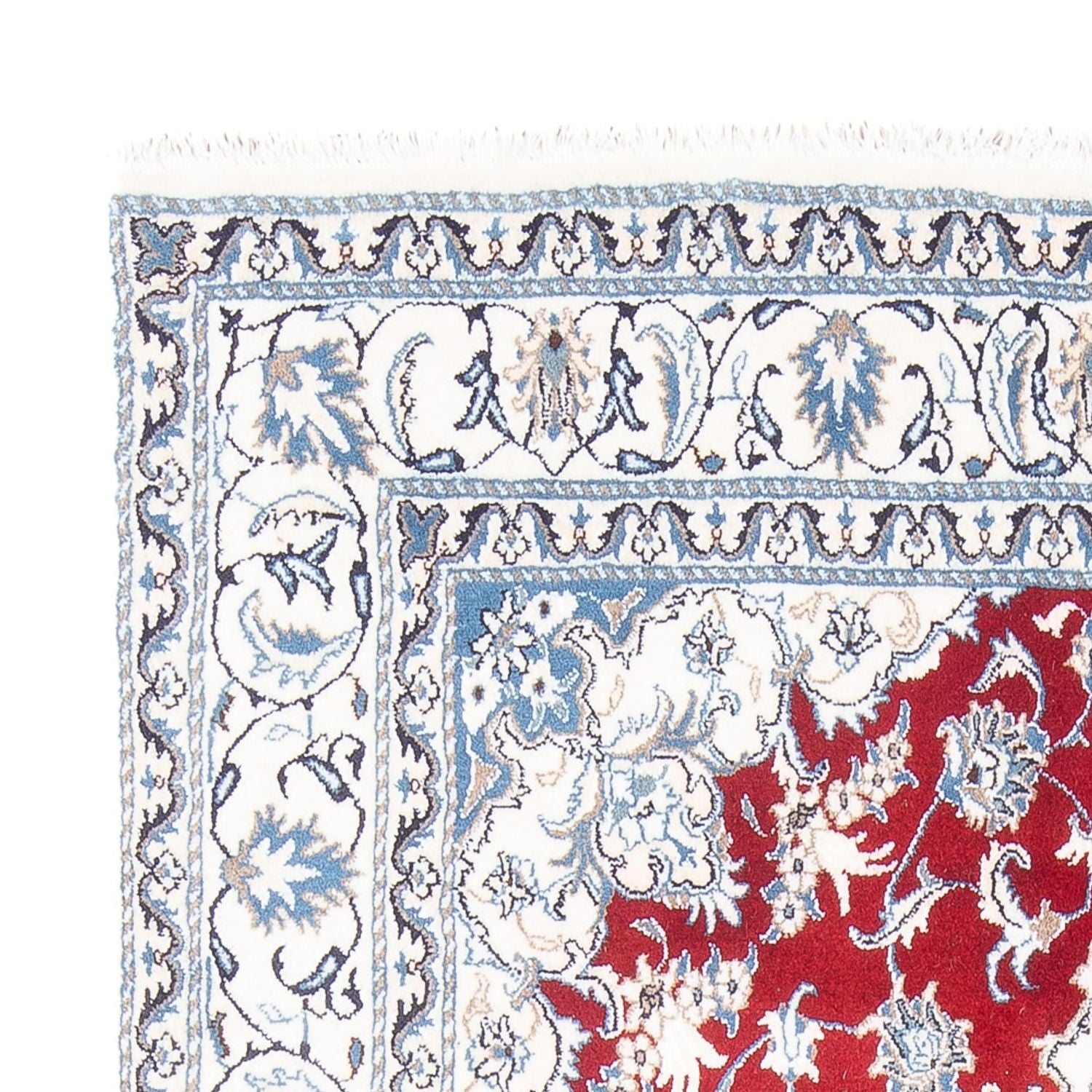 Alfombra persa - Nain - 234 x 161 cm - rojo