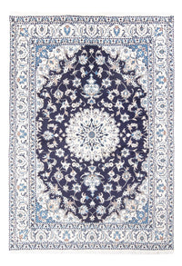 Alfombra persa - Nain - 226 x 167 cm - azul oscuro